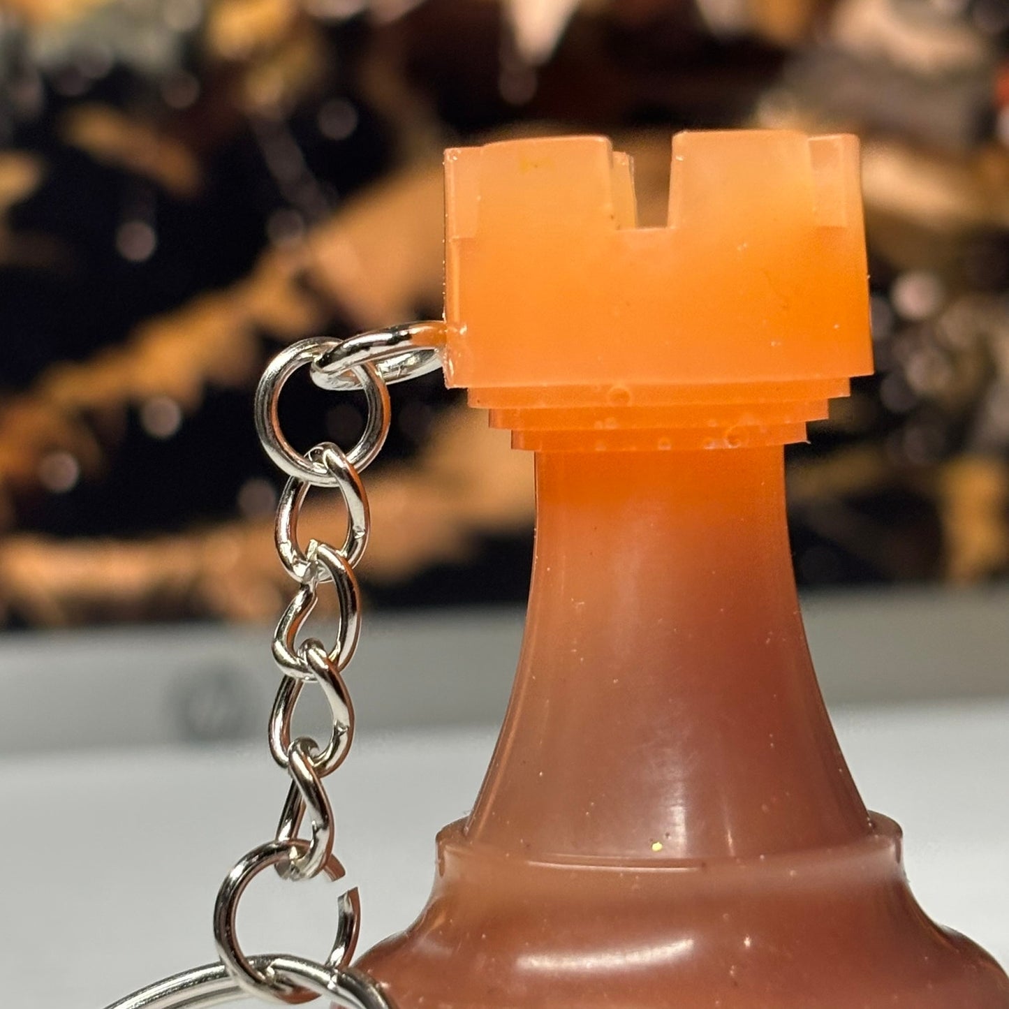 Basic Rook - Handmade Resin Keychain - Large Edition