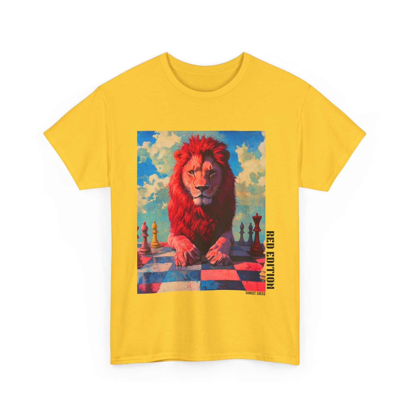 Pride of The Lion  - Yellow Chess T Shirt