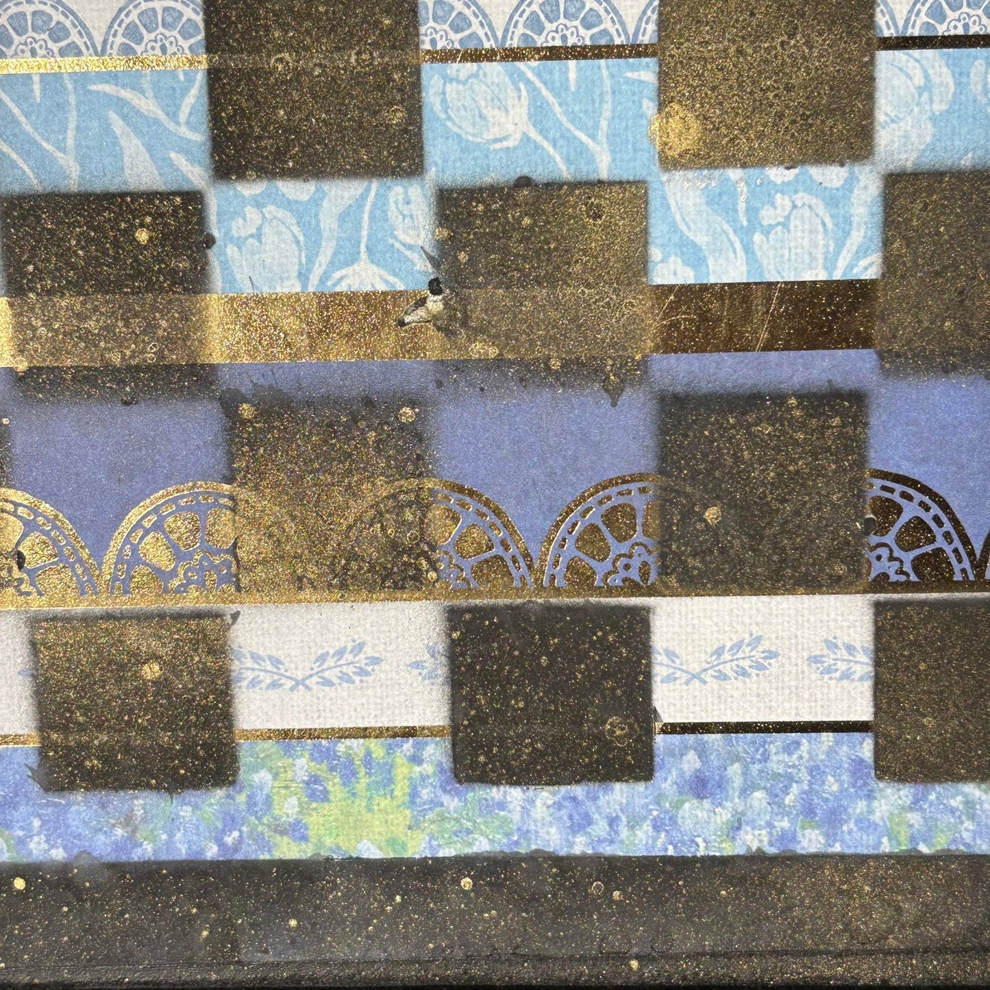 Seas Gold Blue - Scrapbook Chess Board