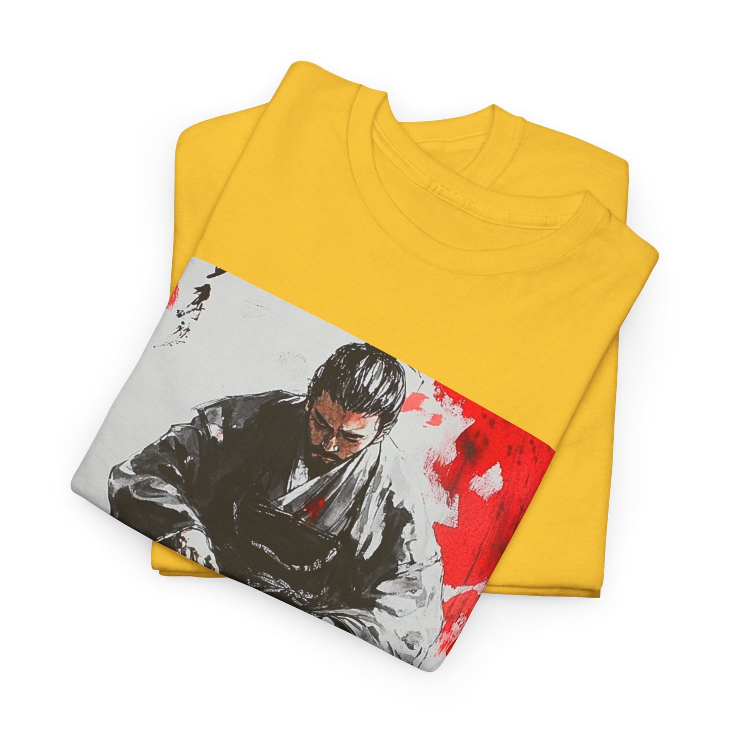 Lone Samurai - Yellow Chess T Shirt