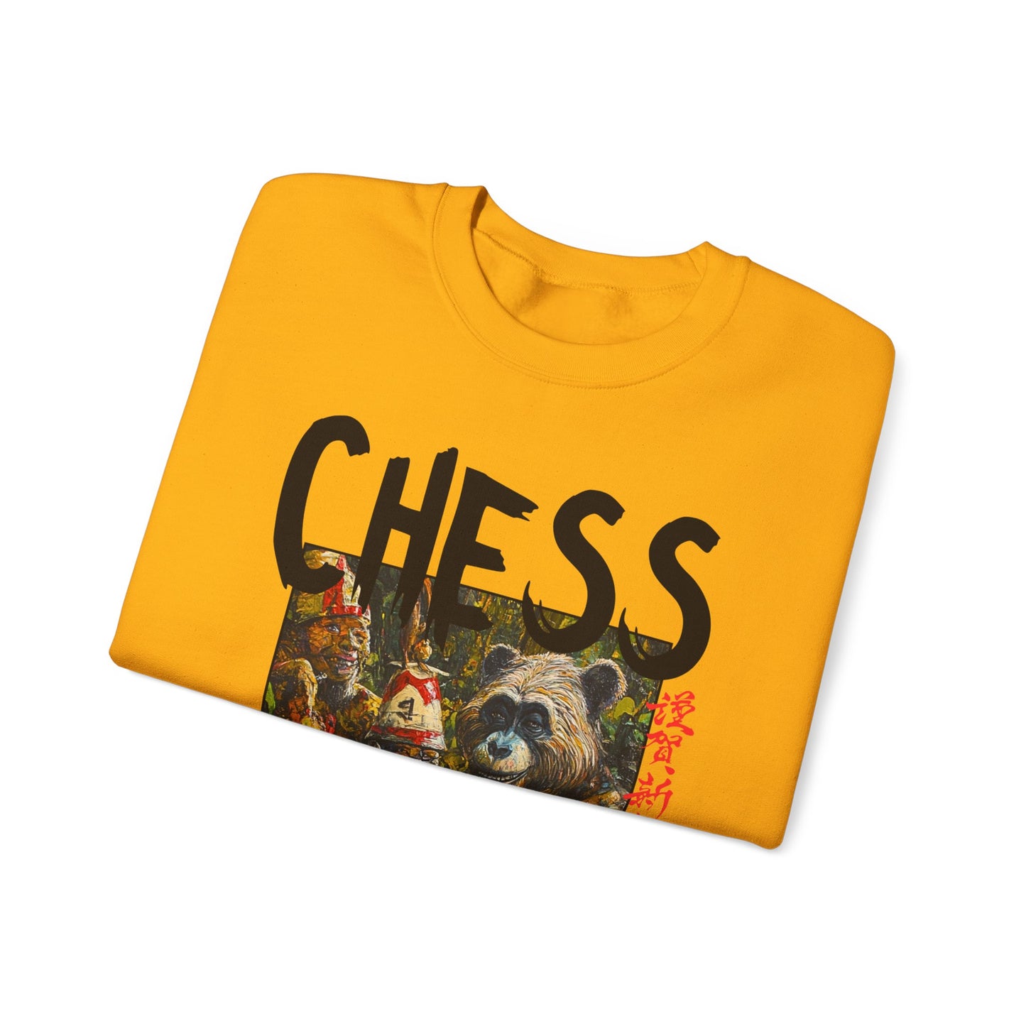 Chimps Paradise - Yellow Gold Crewneck Sweater
