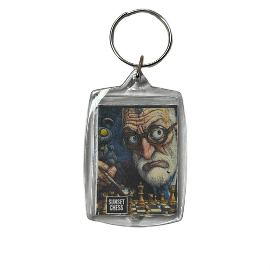 Scientist - Chess  Photo Keychain