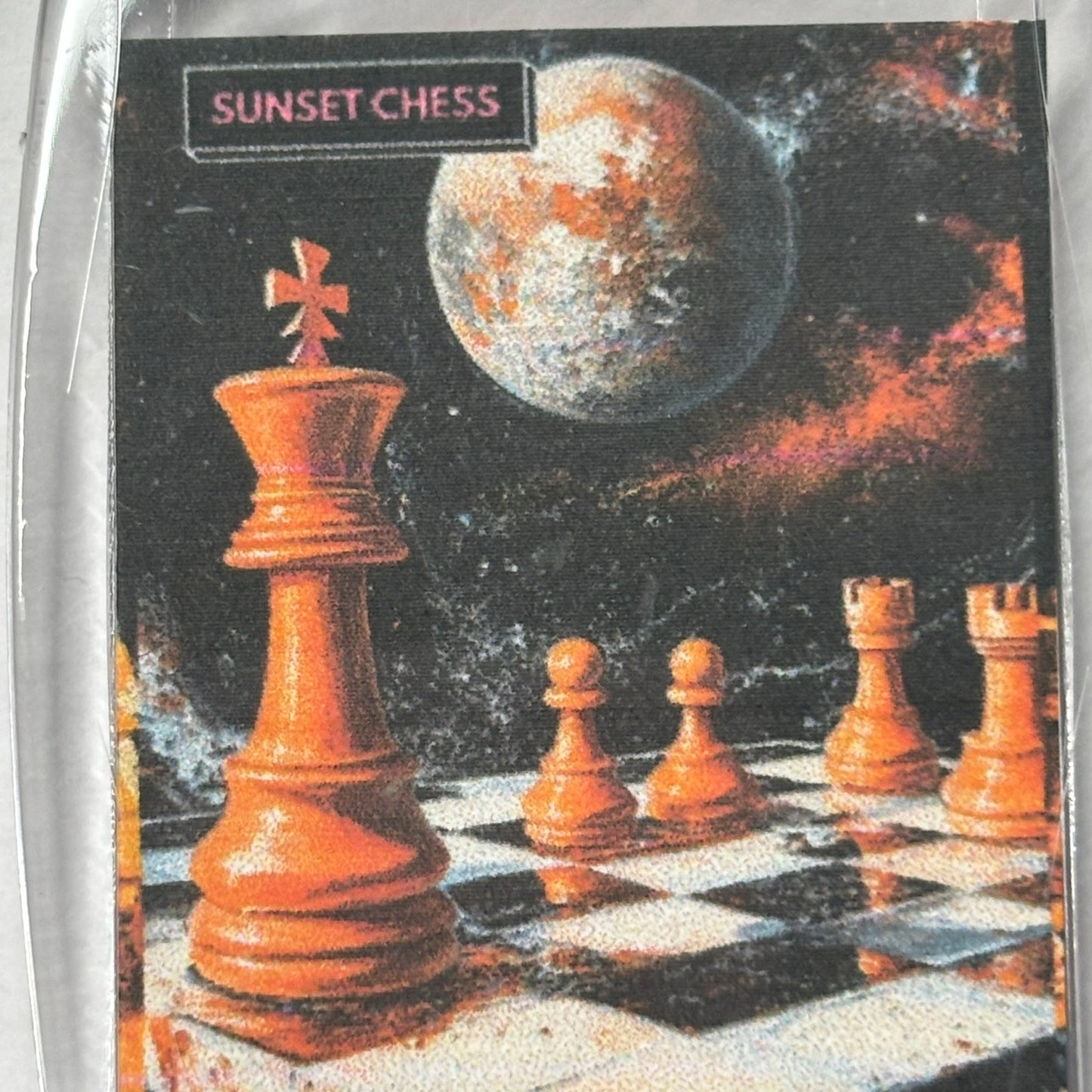 Orange Skies - Chess  Photo Keychain