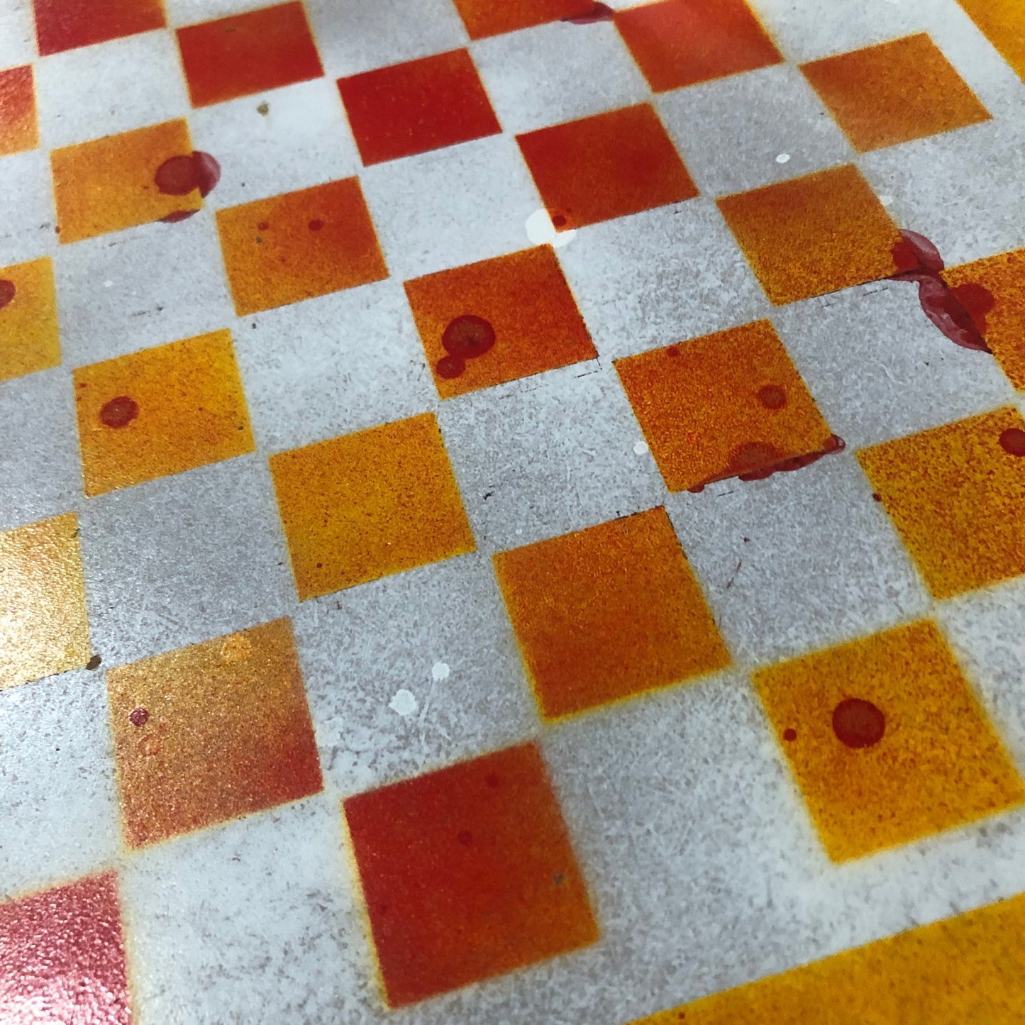 Fire Yellow - Painted Chess Set