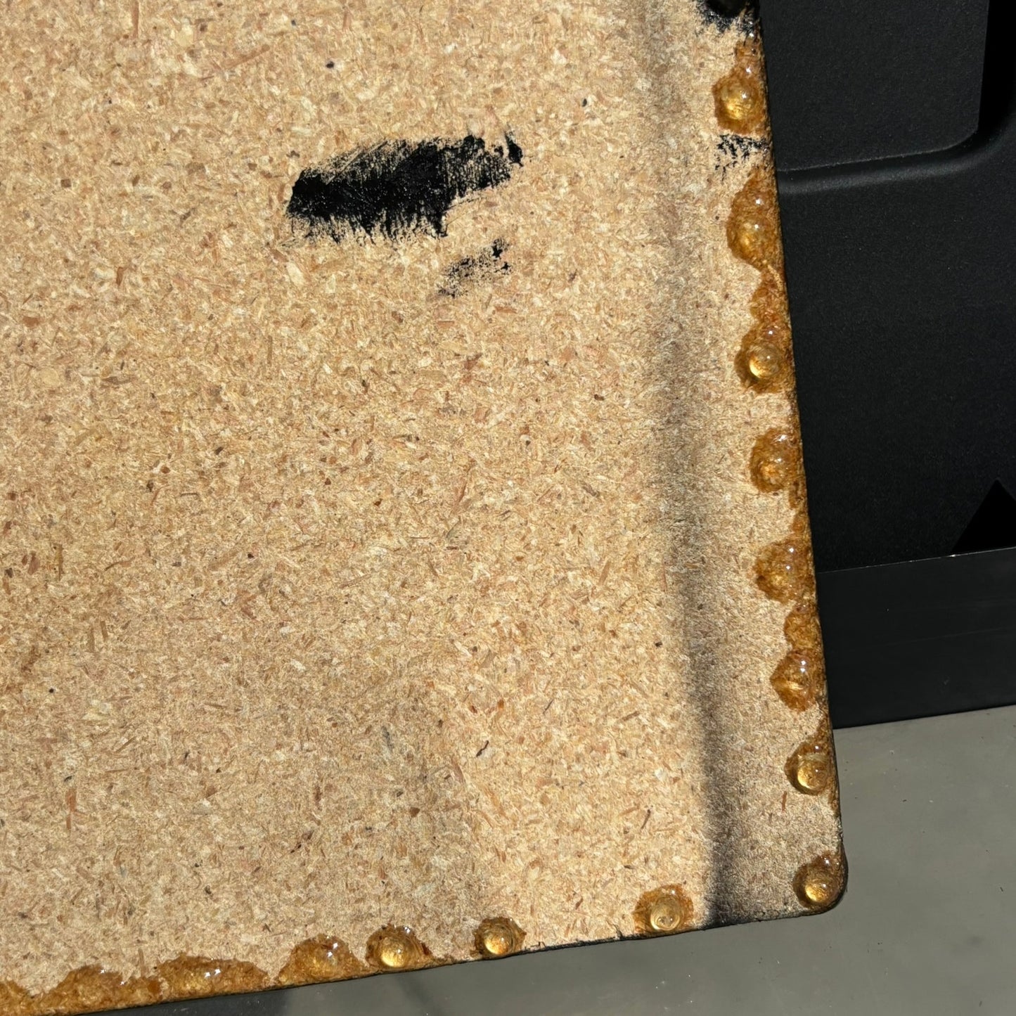 Black & Peach Pink - Resin Coated Chess Board