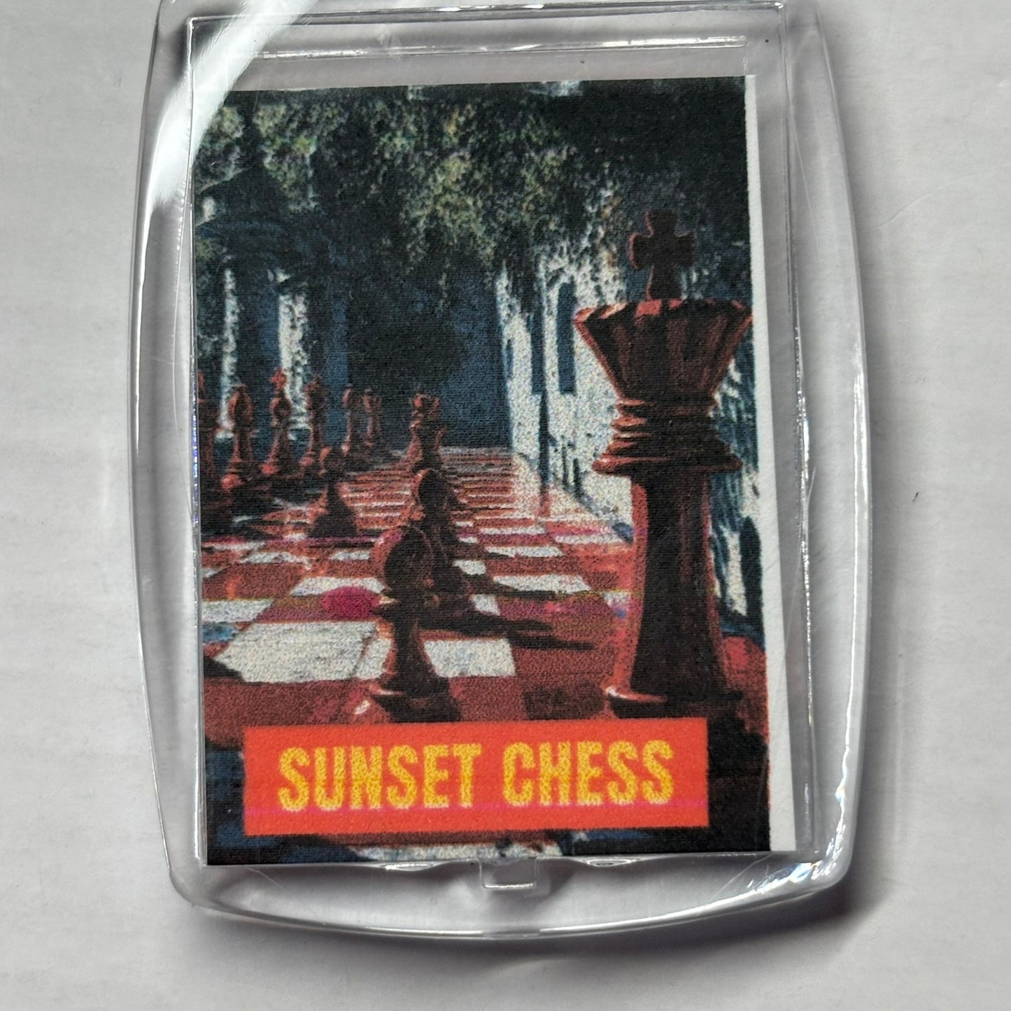 Red Halls - Chess  Photo Keychain