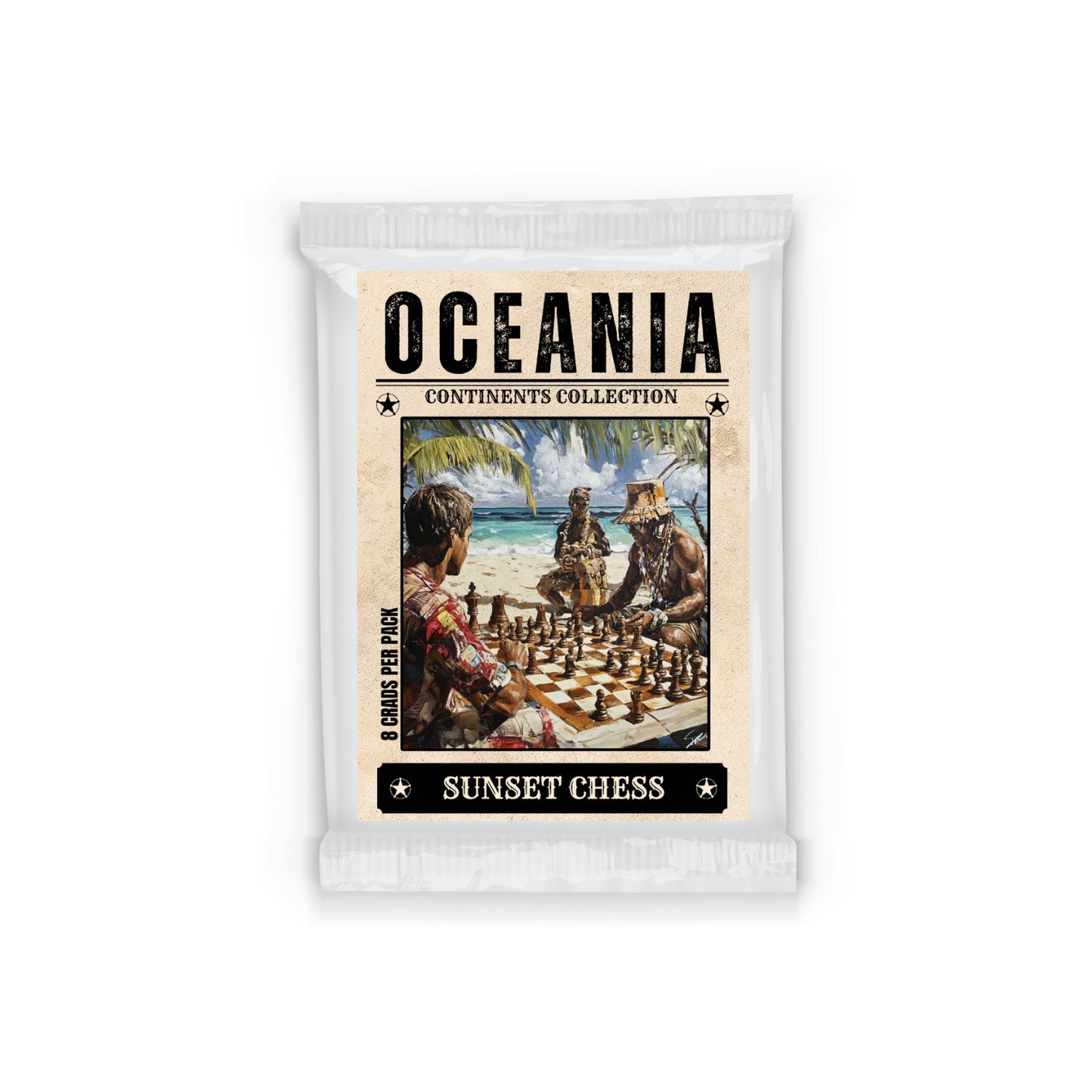 Oceania Edition - Sunset Chess Scrapbook Card Pack