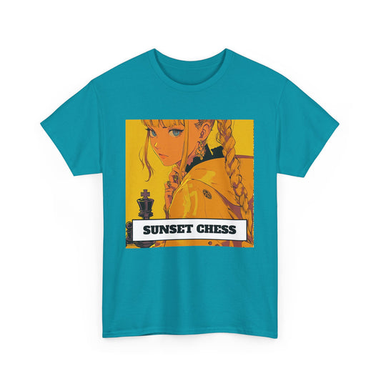 Anime Vibes - Tropical Blue Chess T Shirt