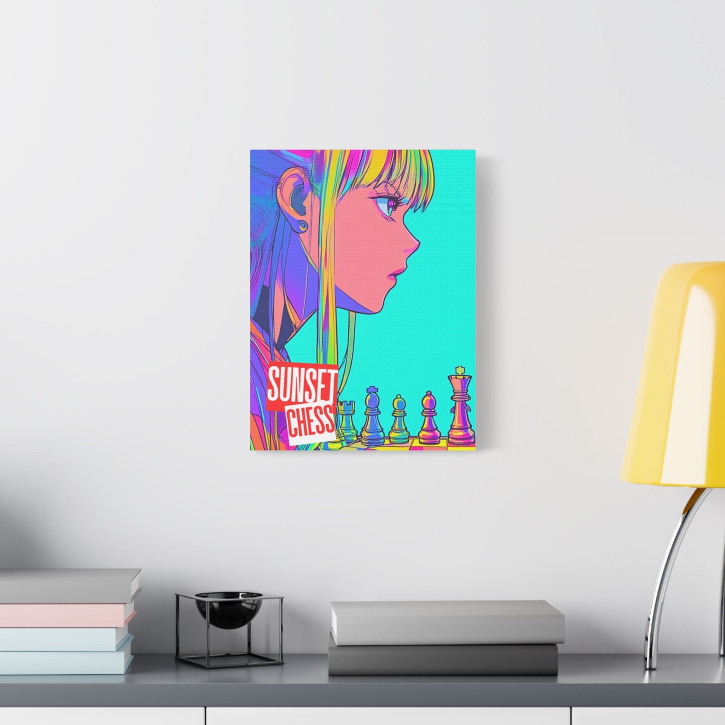 Retro Pop - Canvas Chess Print 12"x16"