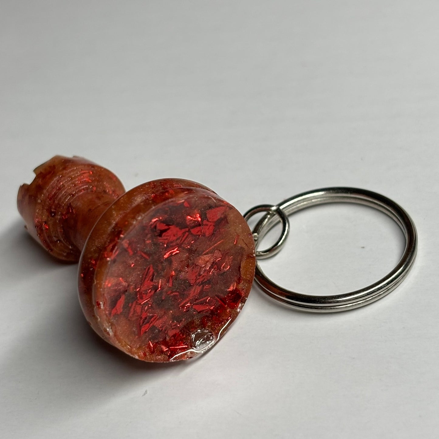 Royal Lava Rook - Handmade Resin Keychain