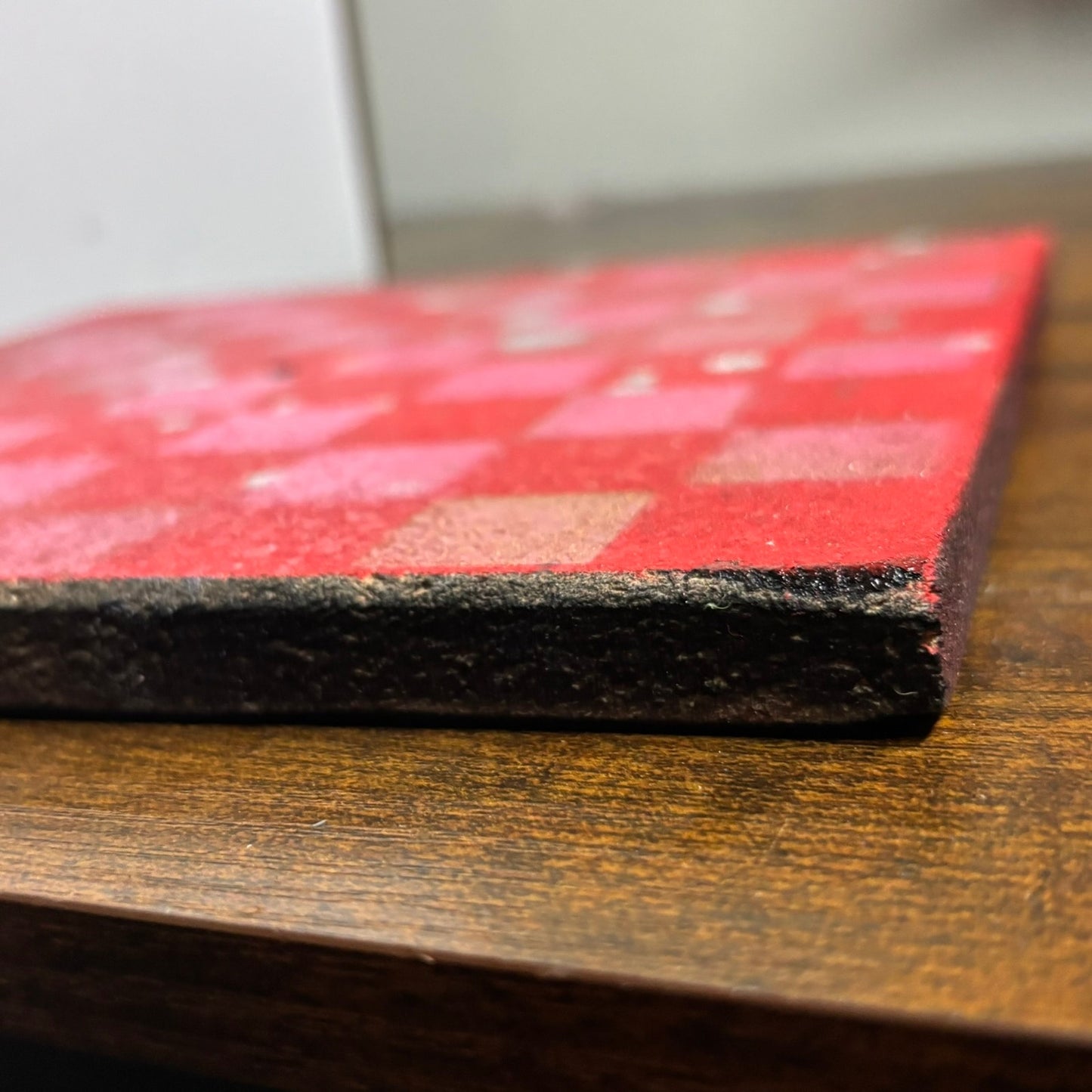 Pink & Red - Painted Double Sided Chess Board