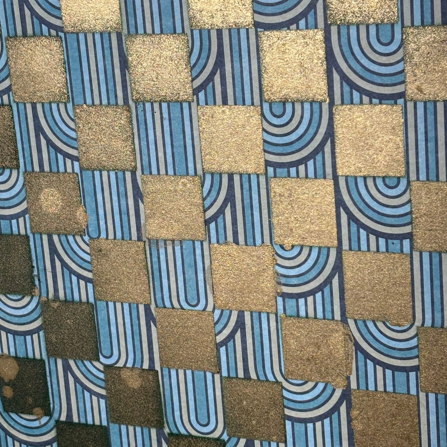 Golden Aqua - Scrapbook Chess Board