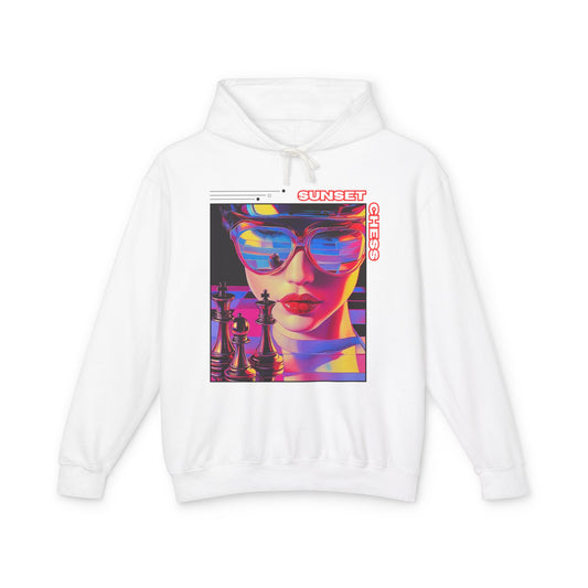Hello Officer - White Chess Hoodie