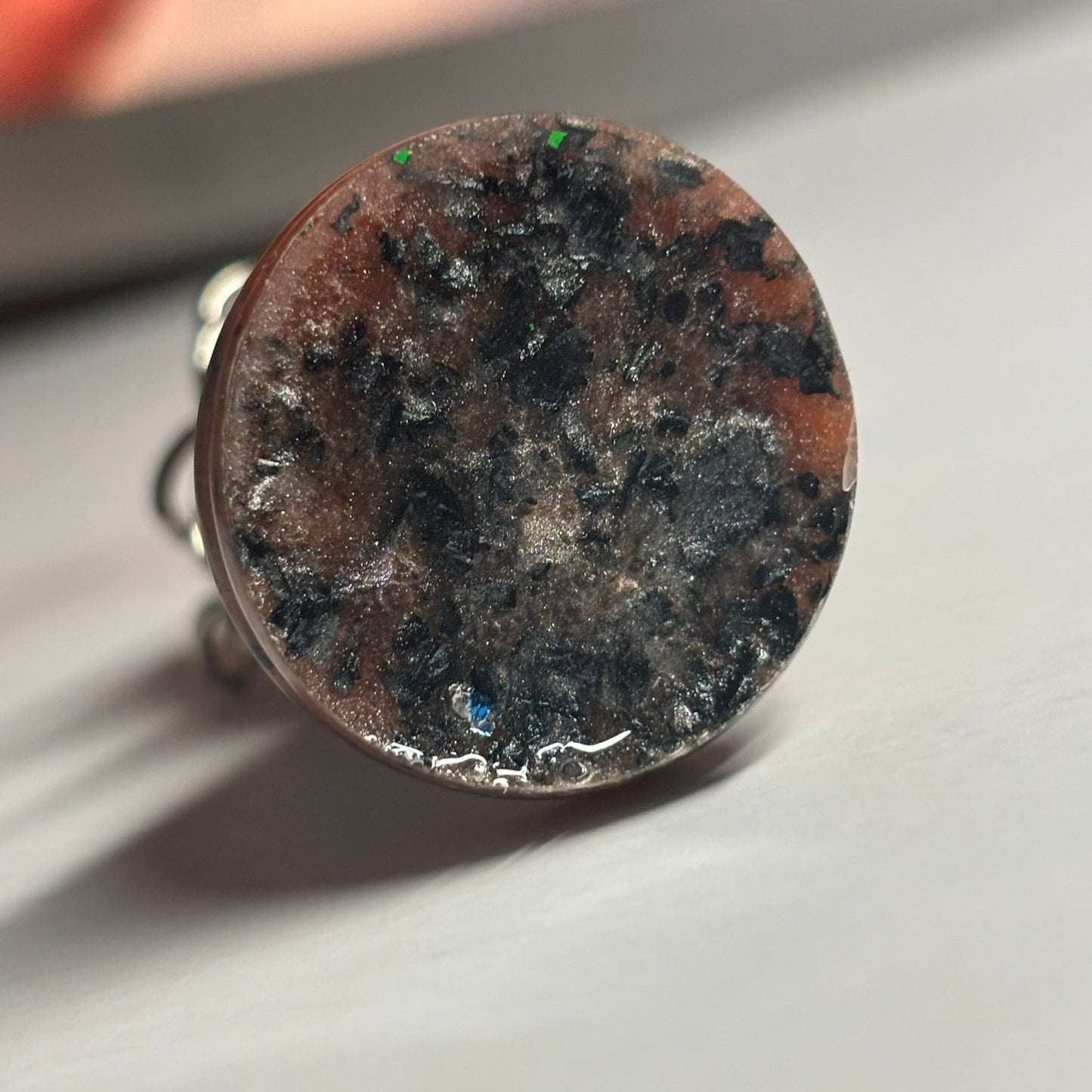 Brown Spotted King - Handmade Resin Keychain