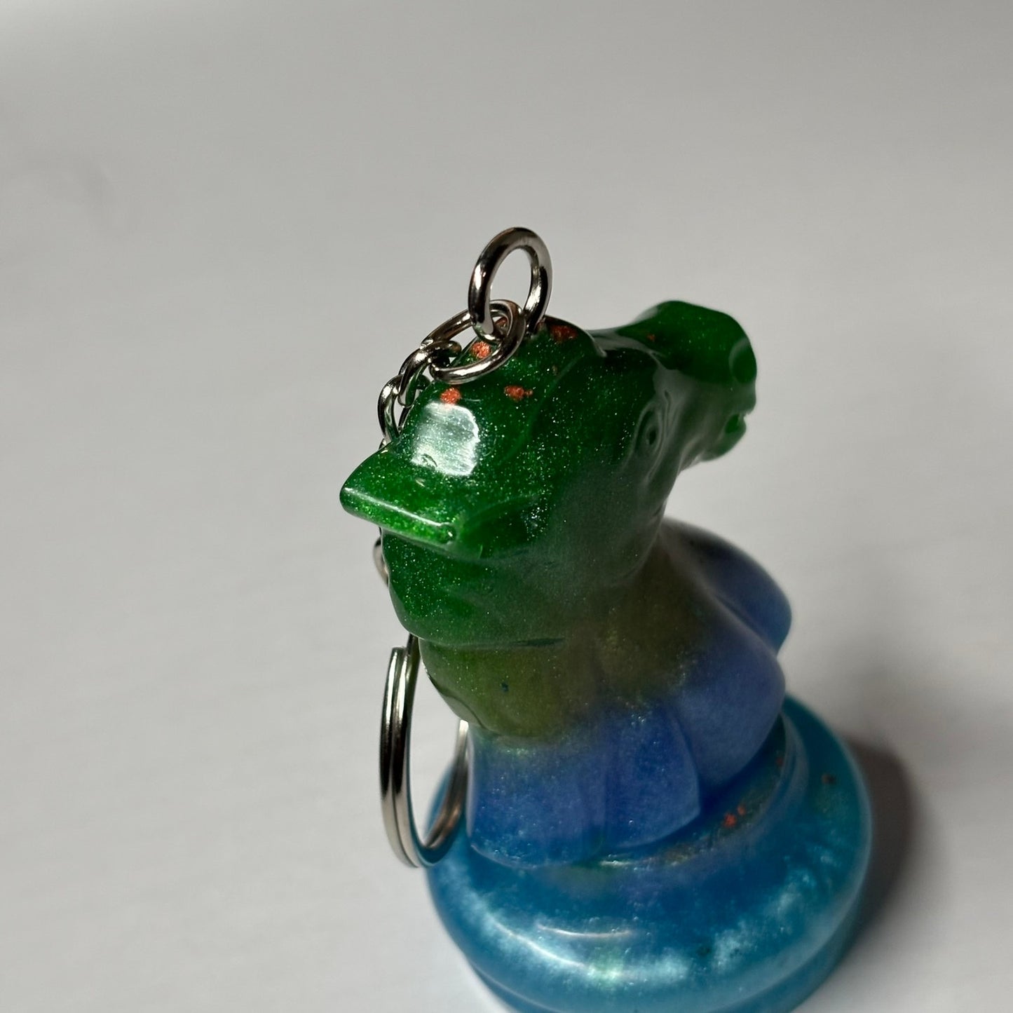Colorful Knight - Handmade Resin Keychain - Large Edition