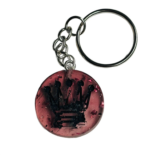 Violet Queen - Handmade Resin Keychain