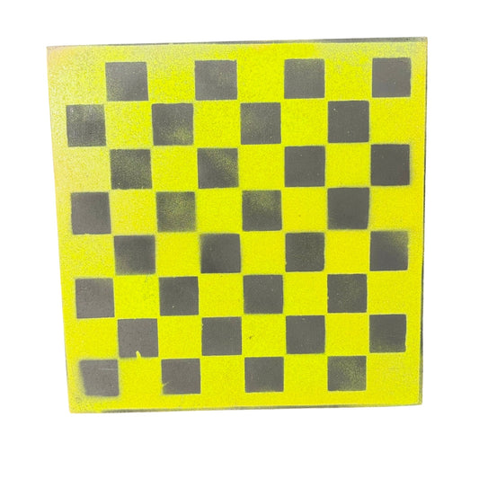 Green & Black - Painted Chess Board