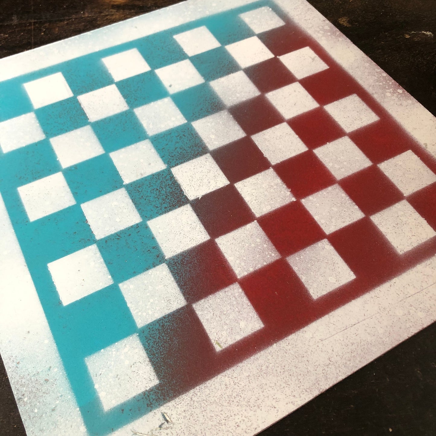Popsicle White - Painted Chess Set