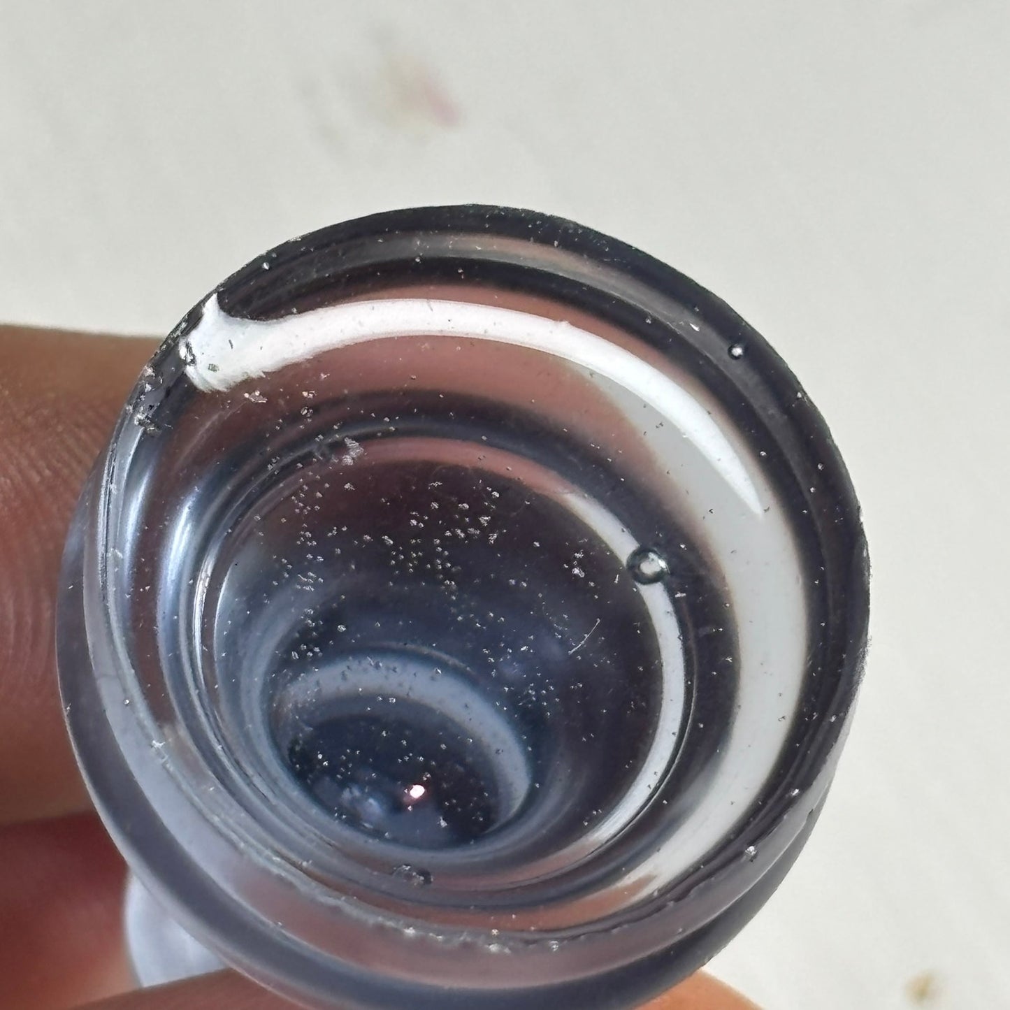 Transparent Blue Bishop - Handmade Resin Chess Necklace