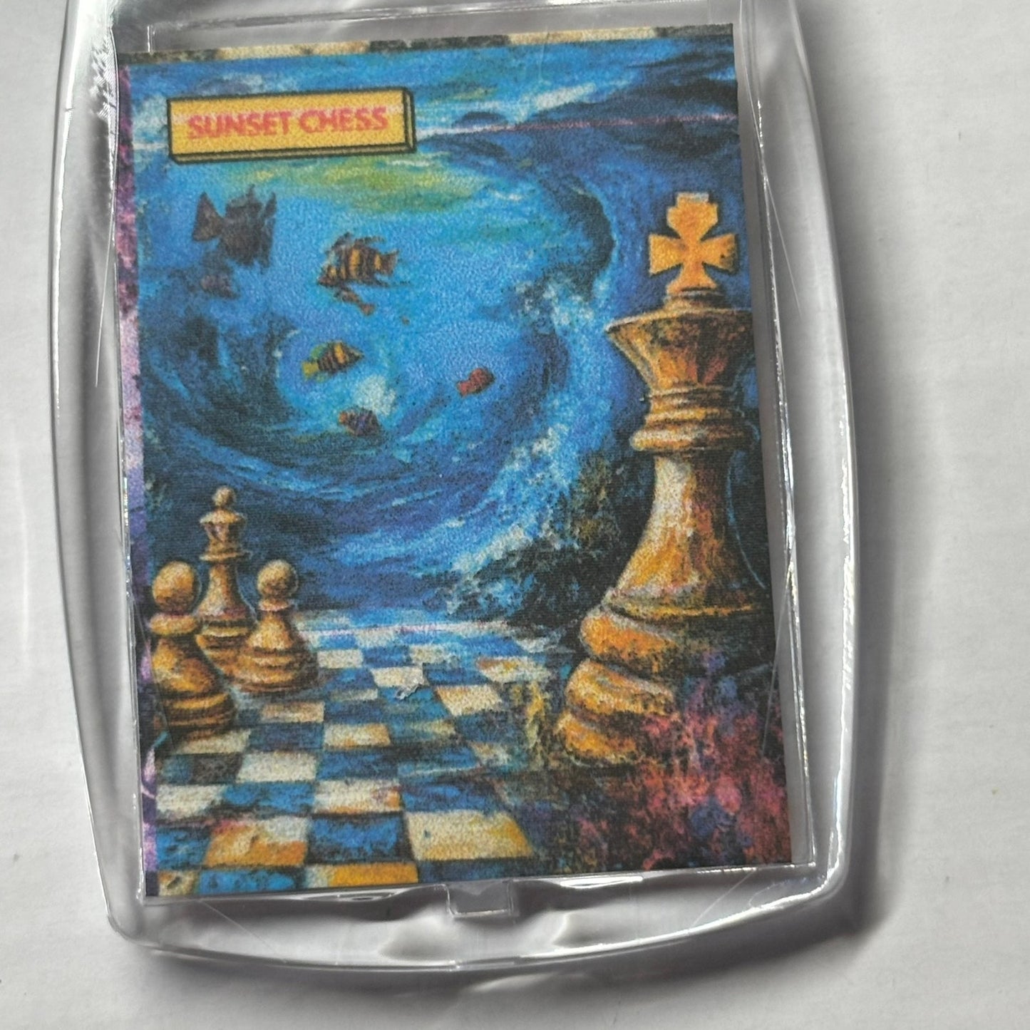 Underwater Void - Chess  Photo Keychain