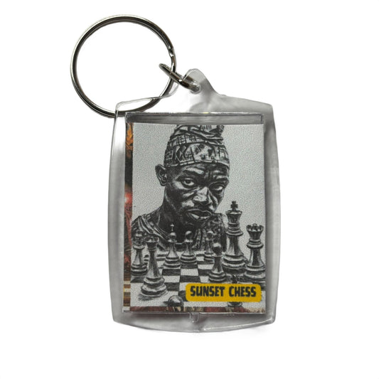 Peace Man - Chess  Photo Keychain