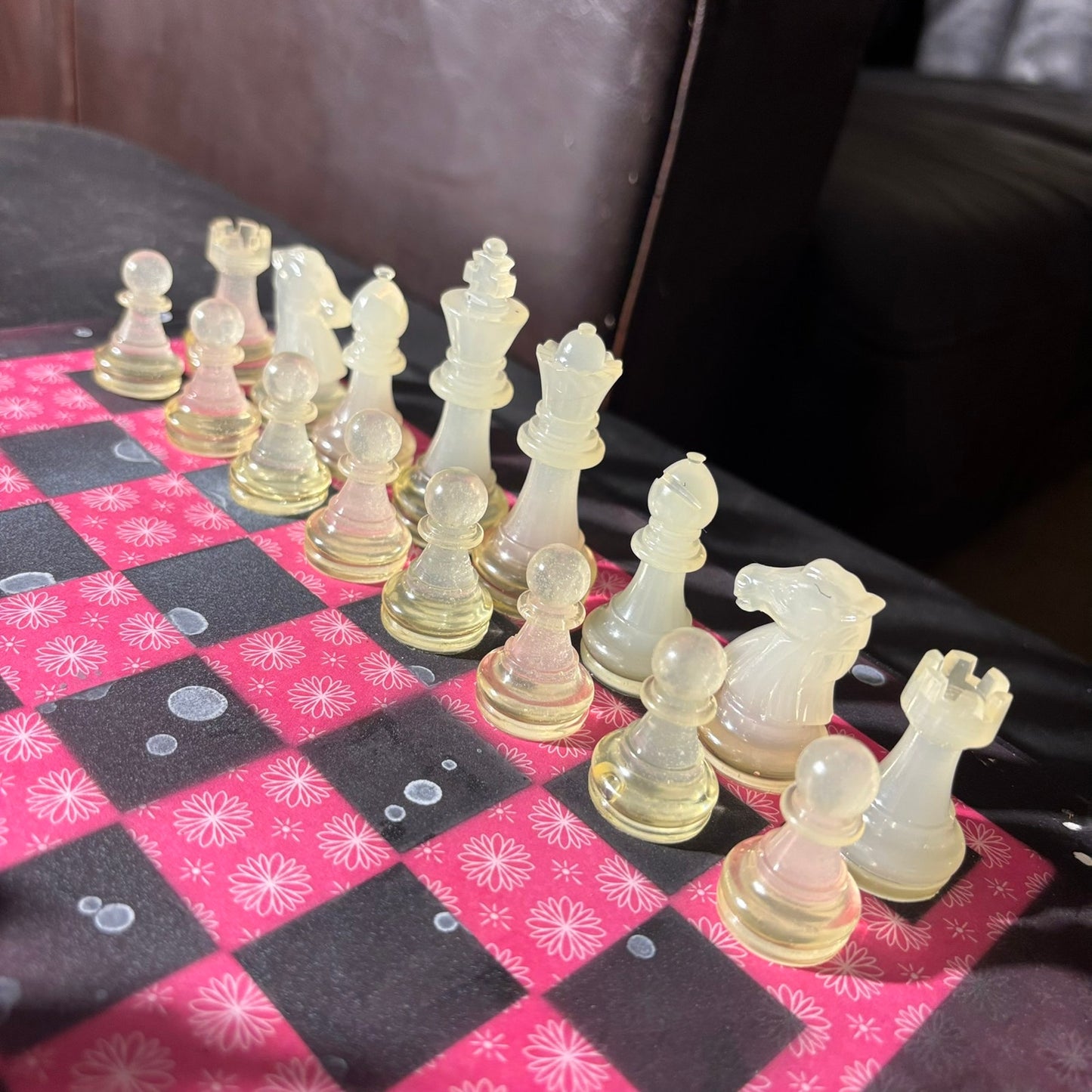Vibrant Red - Scrapbook Chess Set