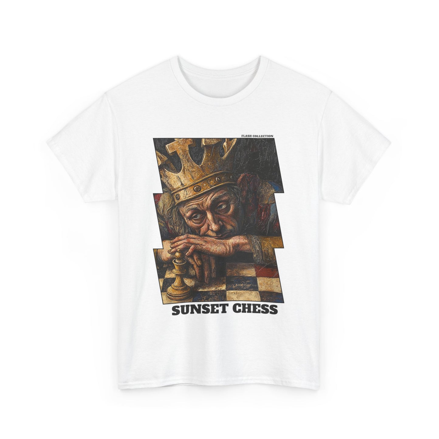 The Depressed King - White Chess T Shirt