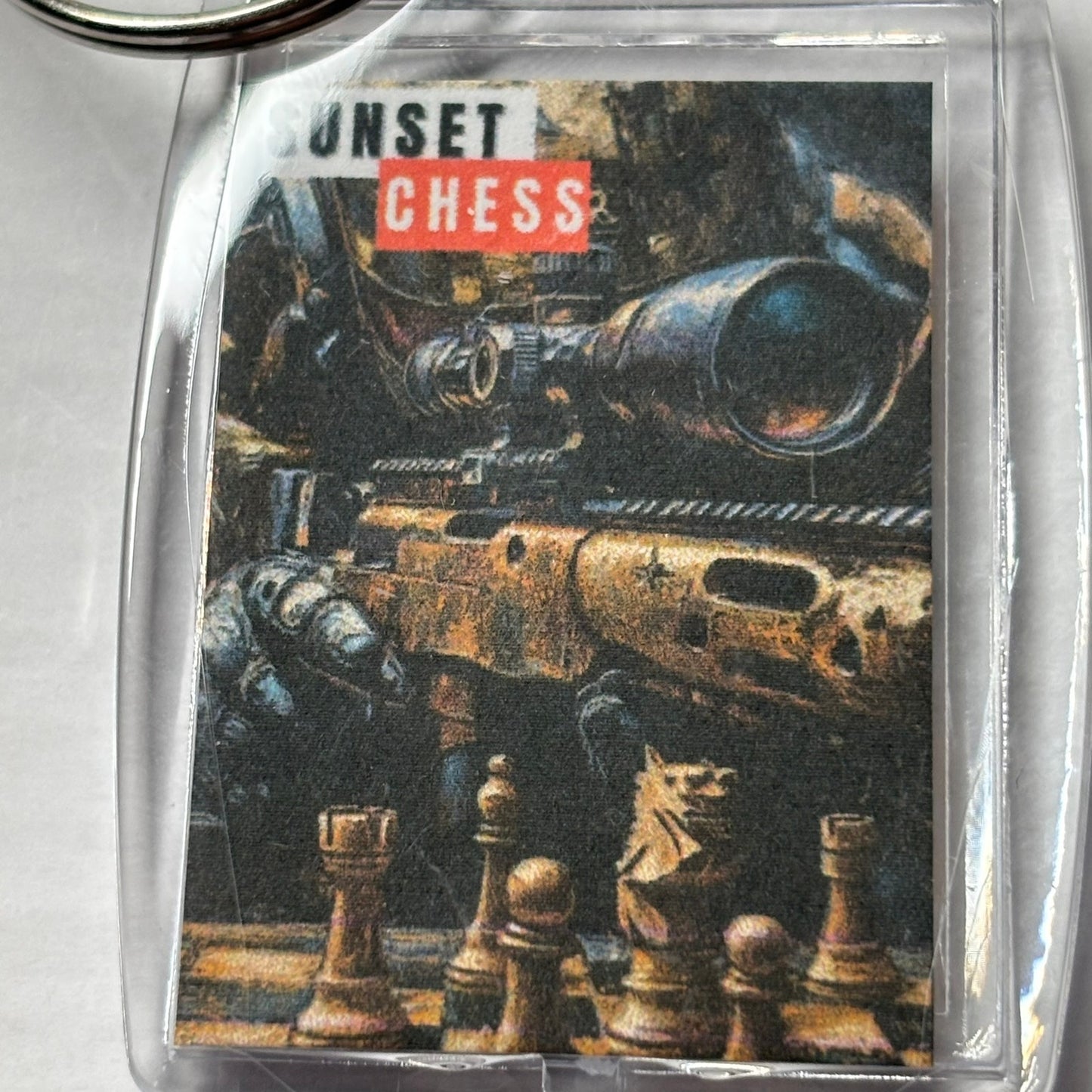 Sniper - Chess  Photo Keychain