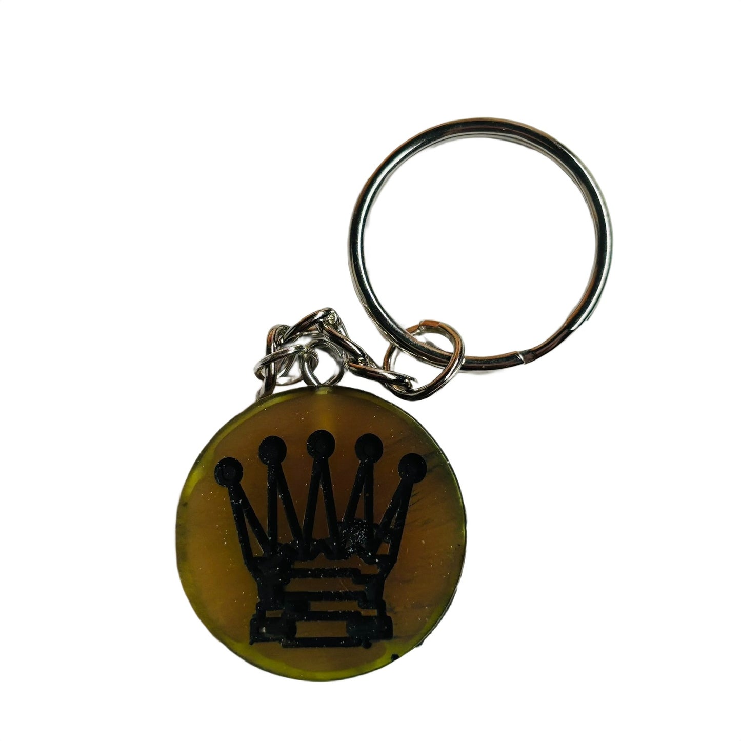 Coffee Cream Queen - Handmade Resin Keychain
