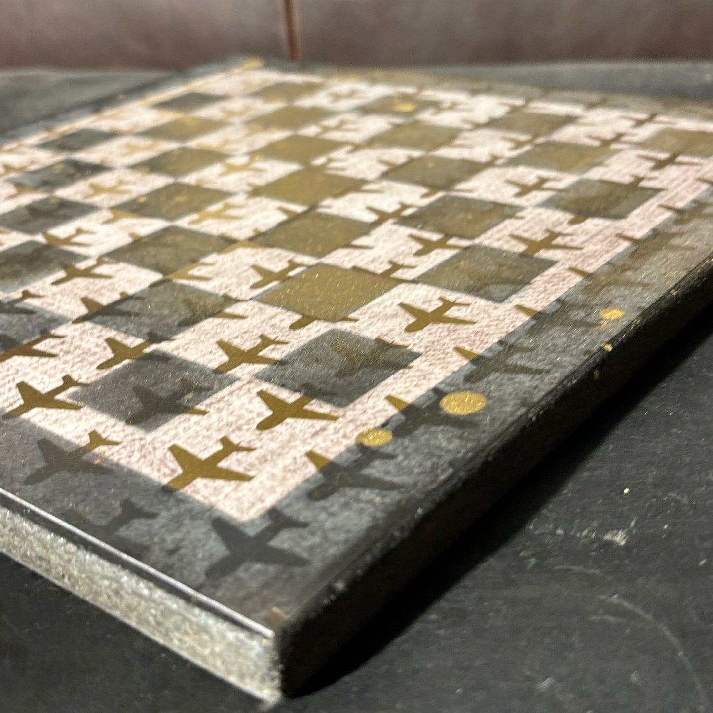 Golden Planes - Scrapbook Chess Board