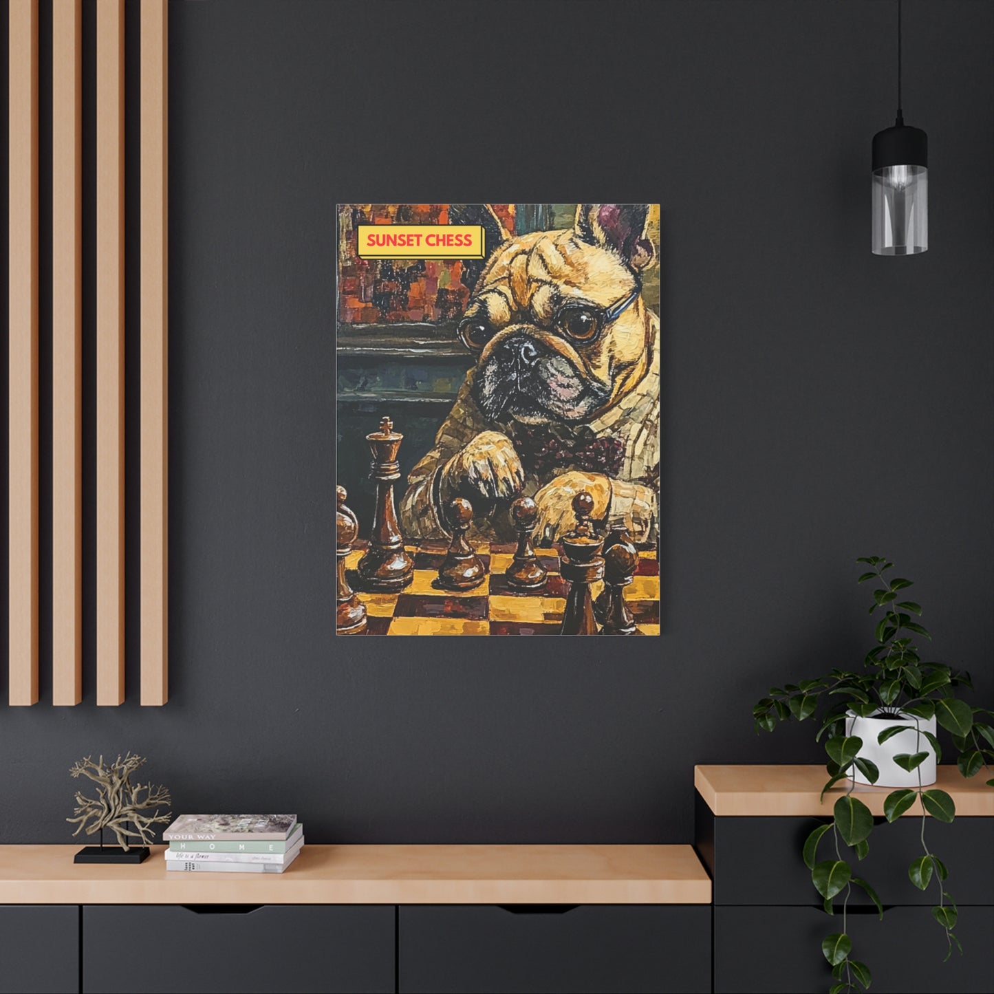 The Big Dog - Canvas Chess Print 30"x40"