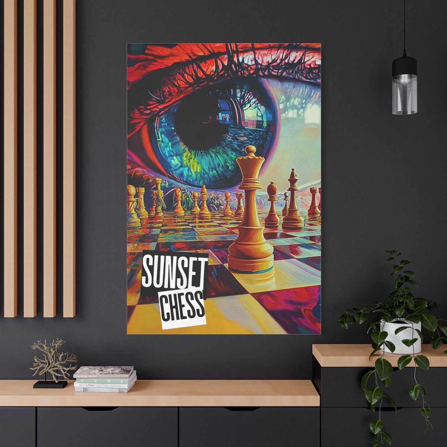 Eye of The Beholder - Canvas Chess Print 40"x60"