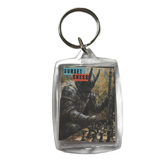 Dark Knight - Chess  Photo Keychain