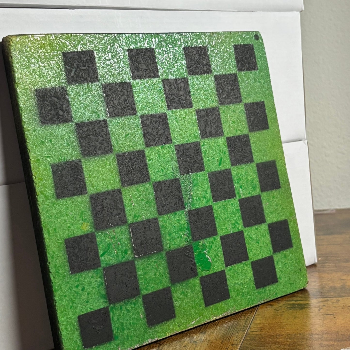 Lush Green - Painted Double Sided Chess Board