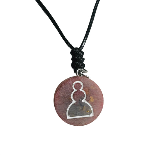 Space Haze Pawn - Handmade Resin Chess Necklace