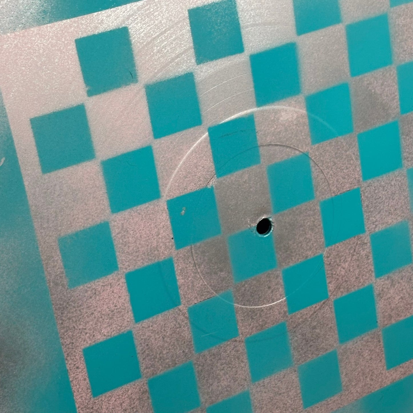 Sky Blue Chrome - Vinyl Chess Board