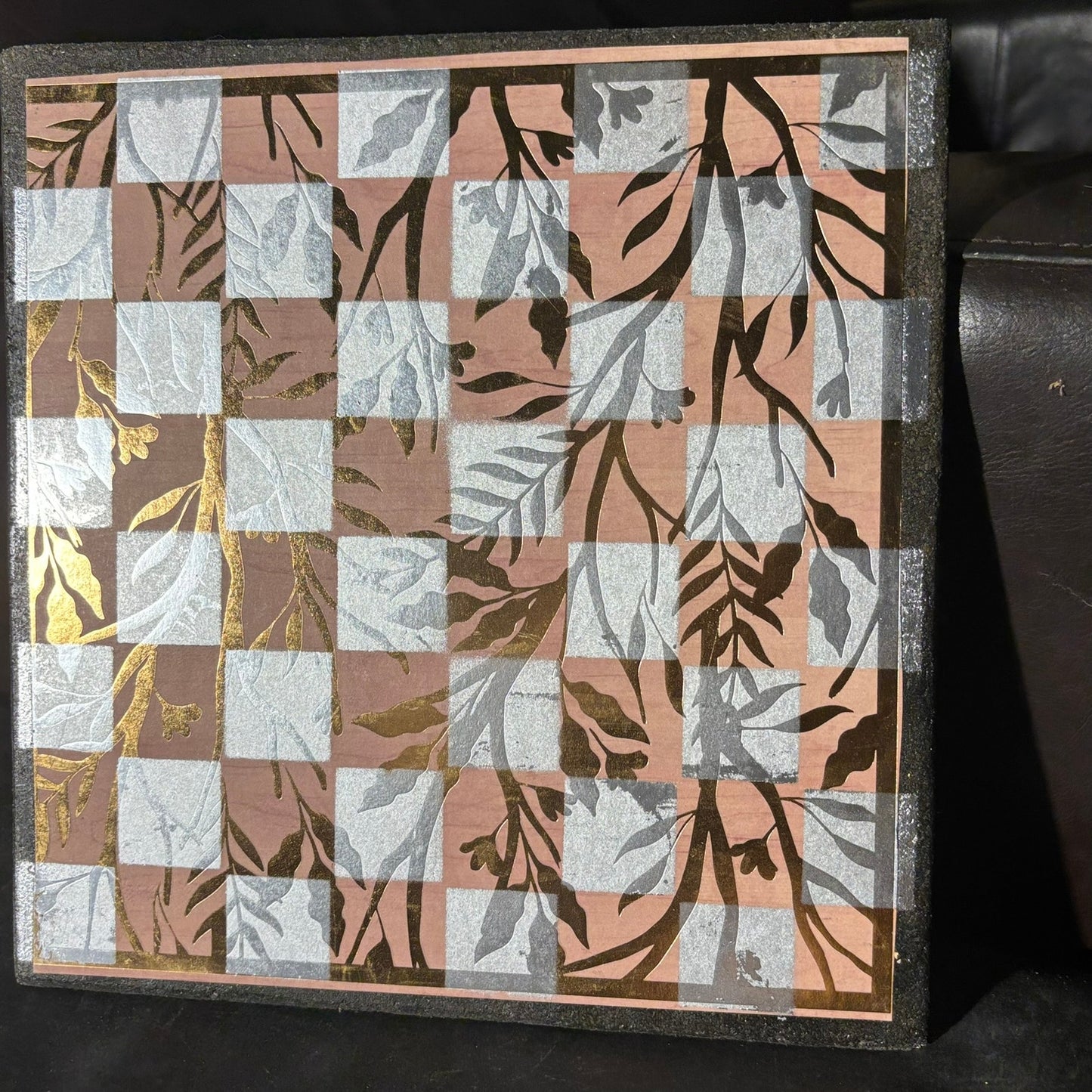 Vintage Golden Chrome - Scrapbook Chess Board