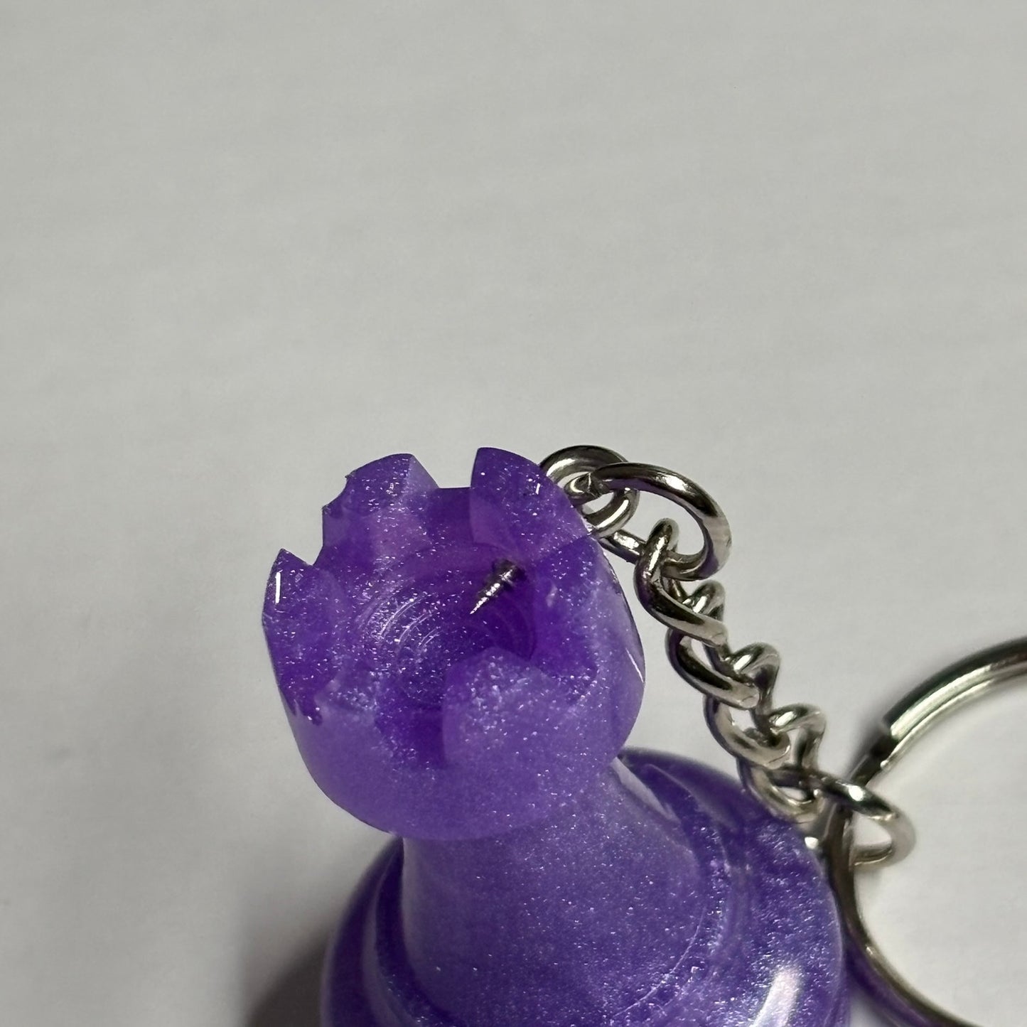 Solid Purple - Handmade Resin Keychain