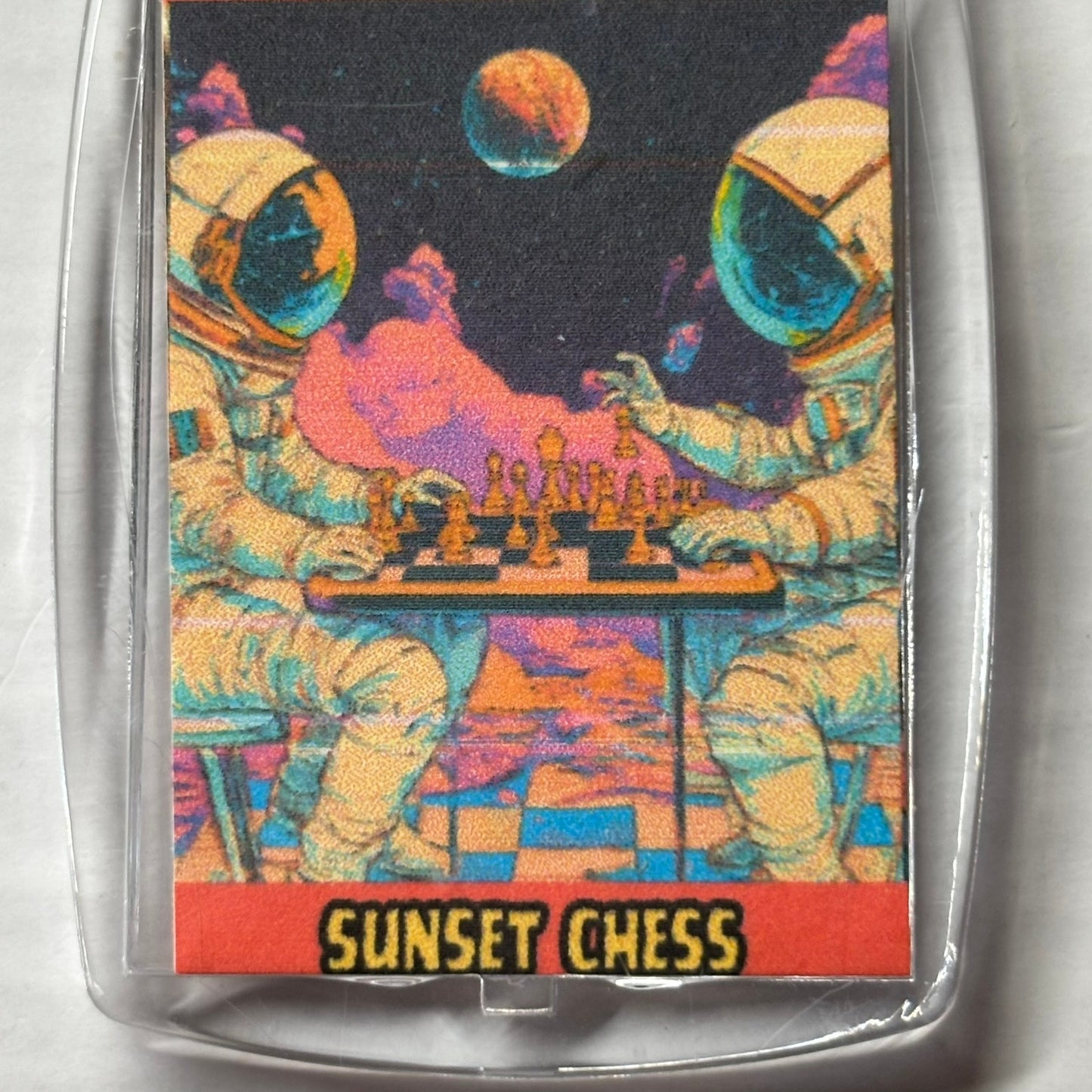 Space Buddies - Chess  Photo Keychain