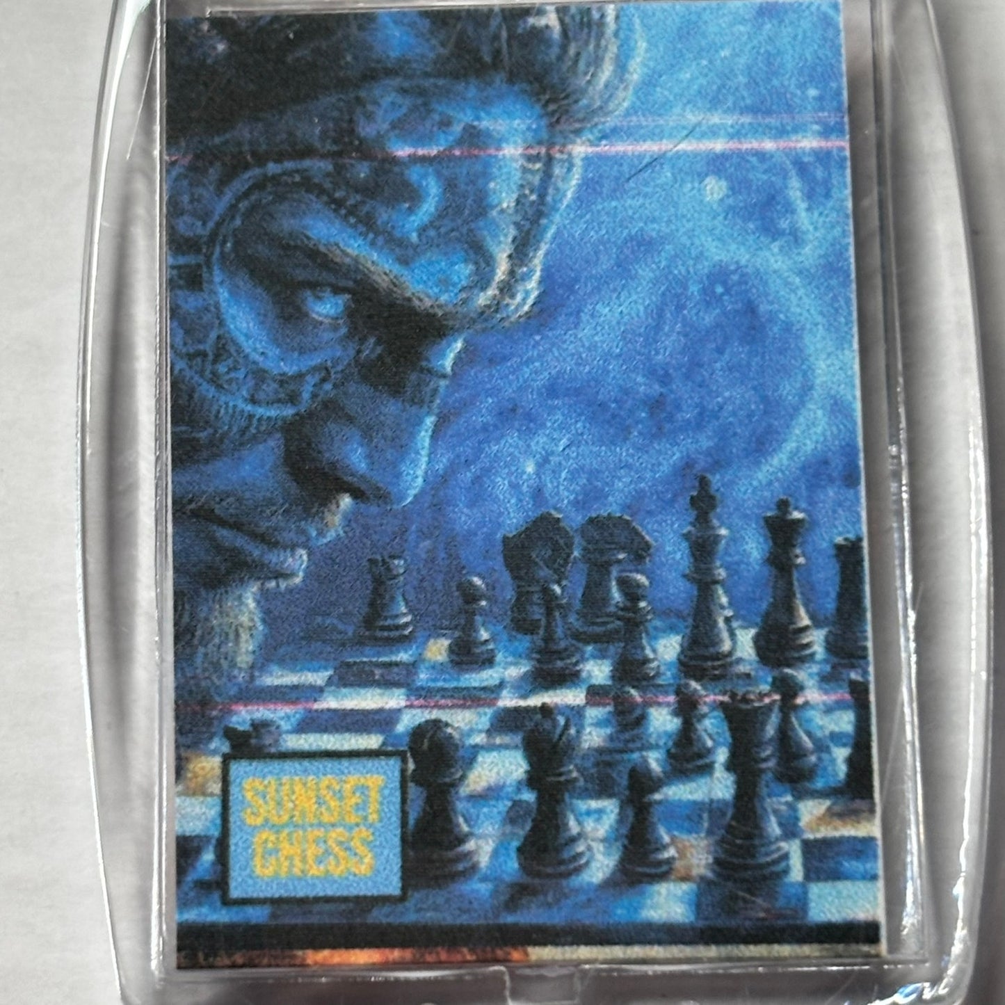 Blue Warrior - Chess  Photo Keychain