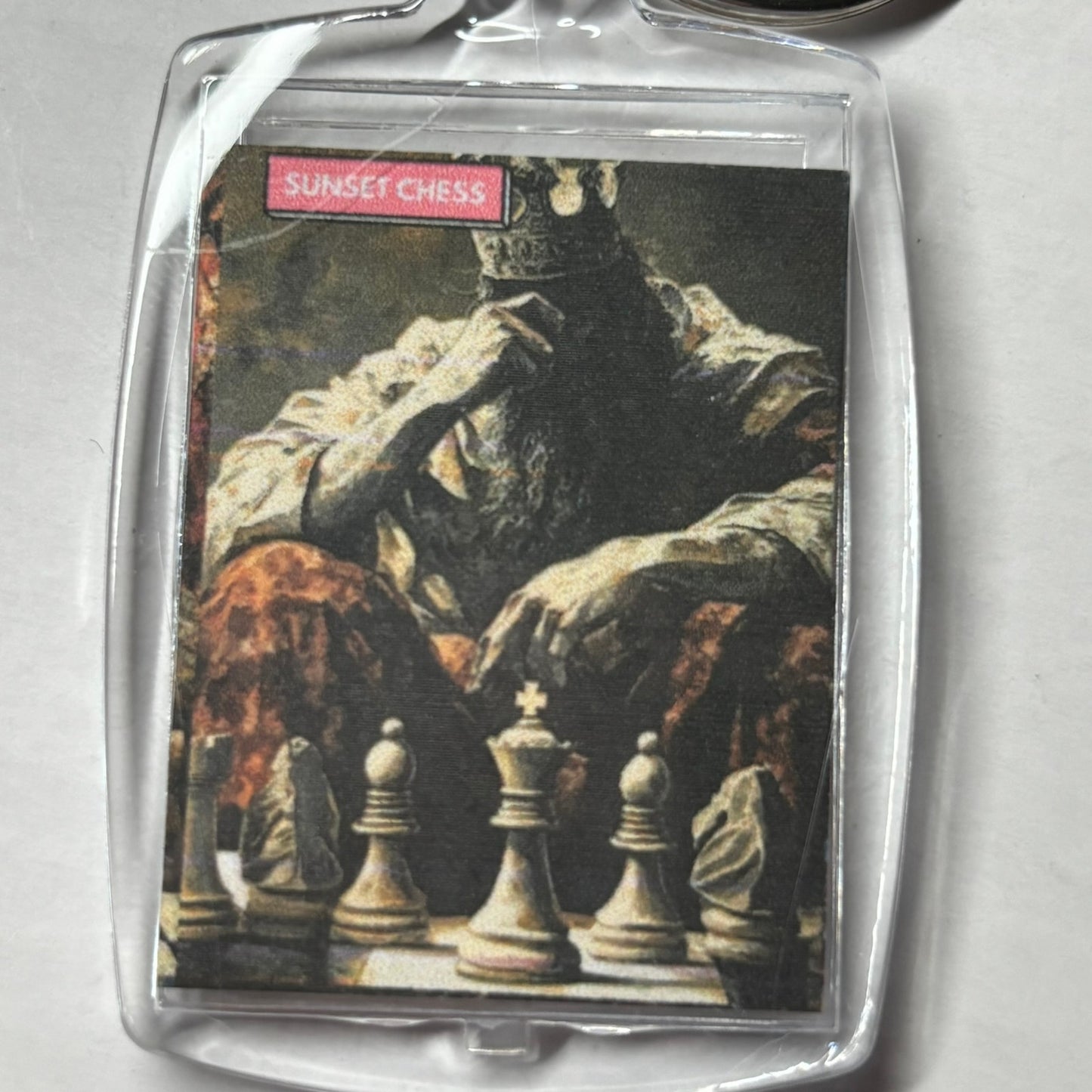 Prideful King - Chess  Photo Keychain