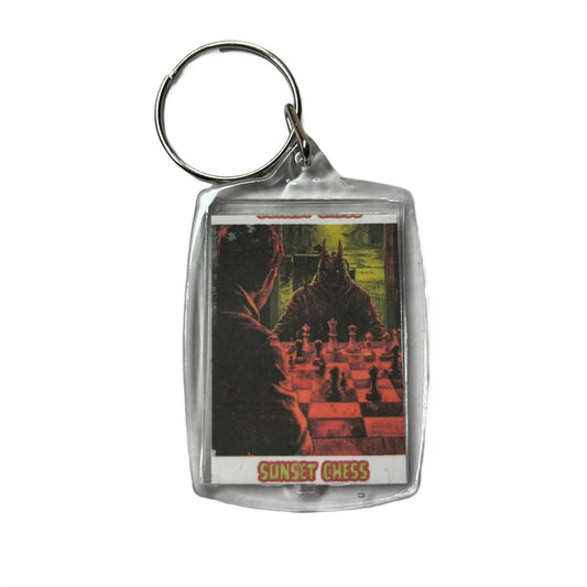 Across From Me - Chess  Photo Keychain