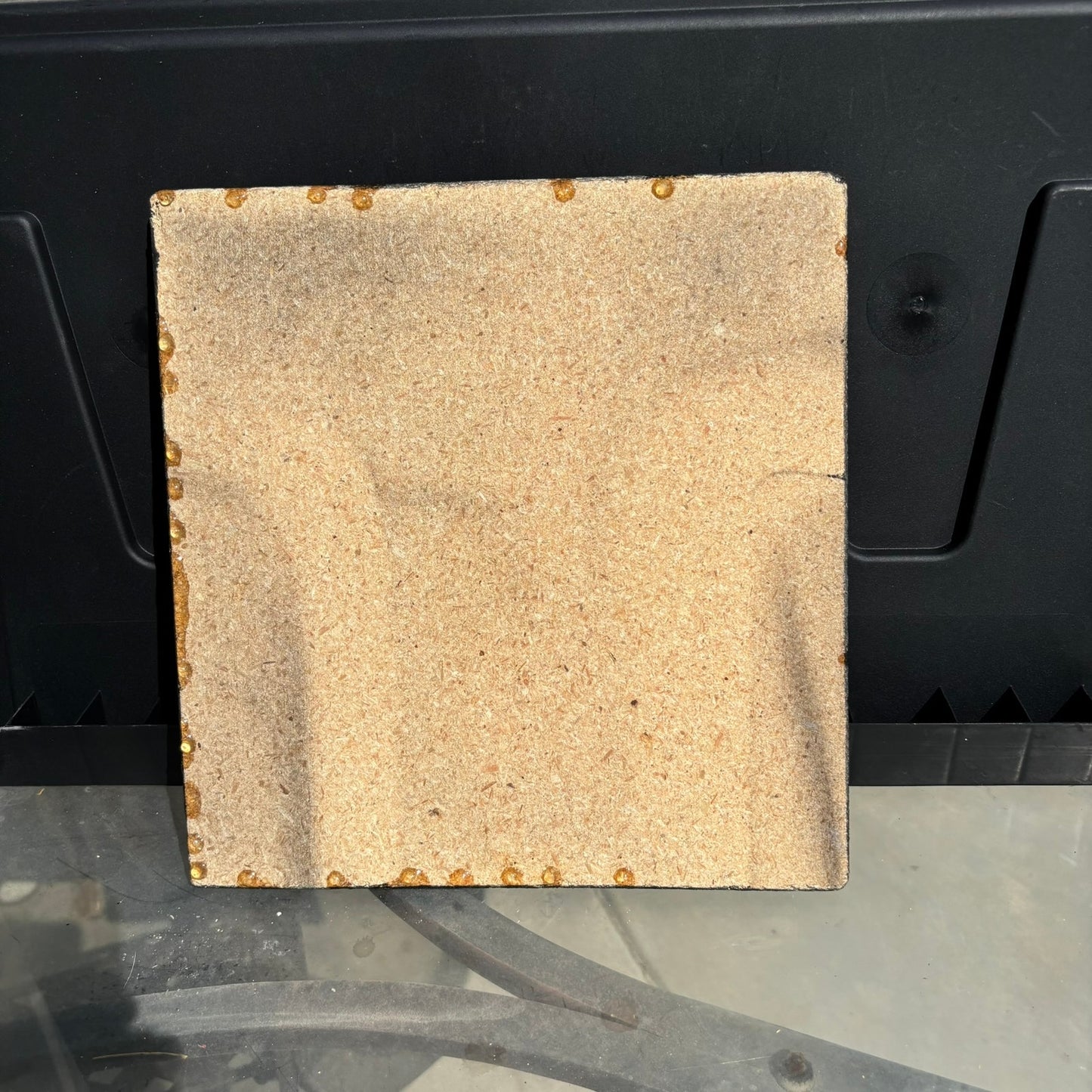 Burgundy Wording - Resin Coated Chess Board