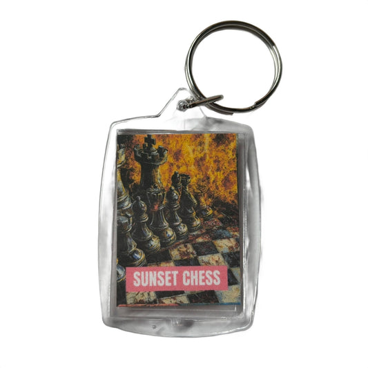 Fire Pit - Chess  Photo Keychain