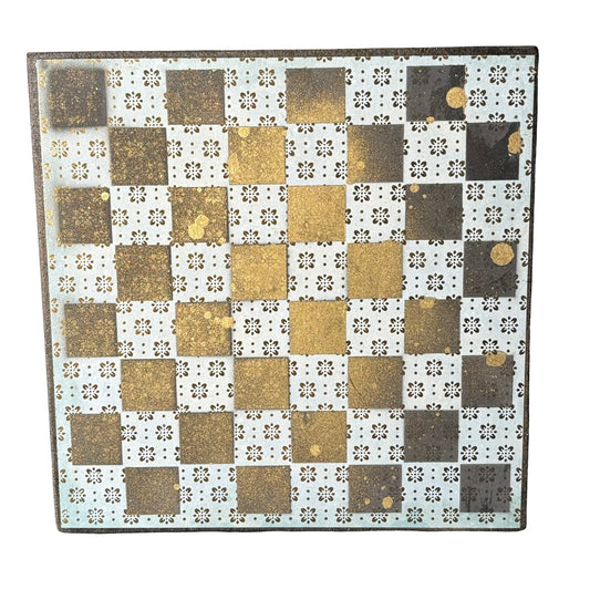 Gold & White - Scrapbook Chess Board