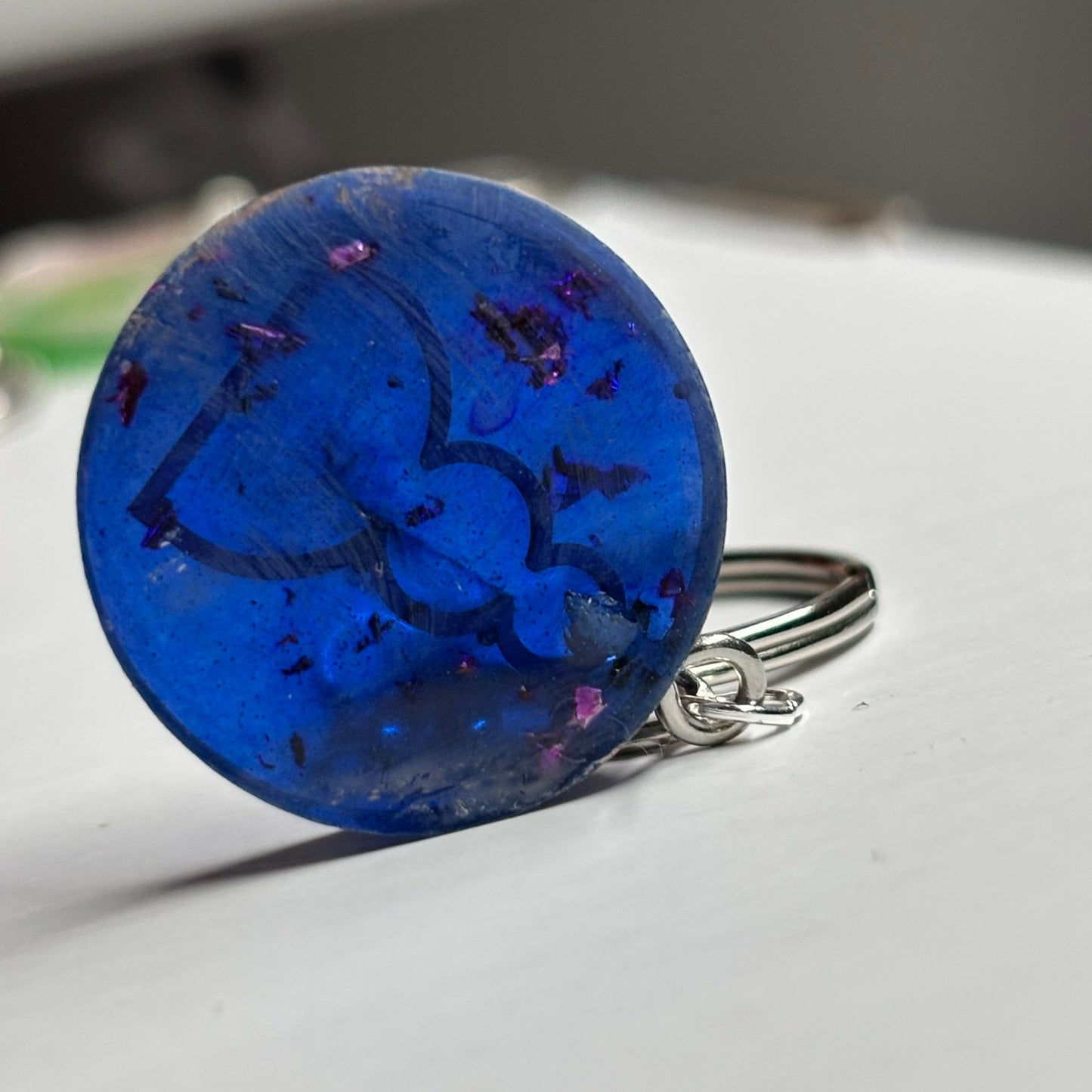 Navy Blue Pawn - Handmade Resin Keychain