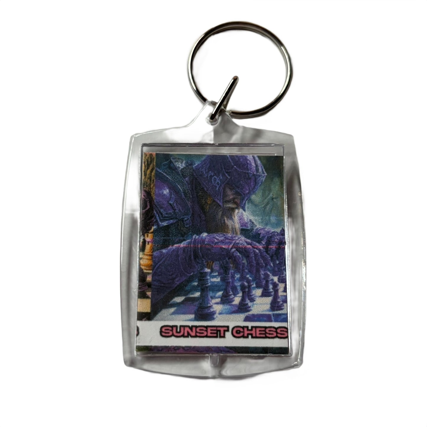 Purple Viking - Chess  Photo Keychain