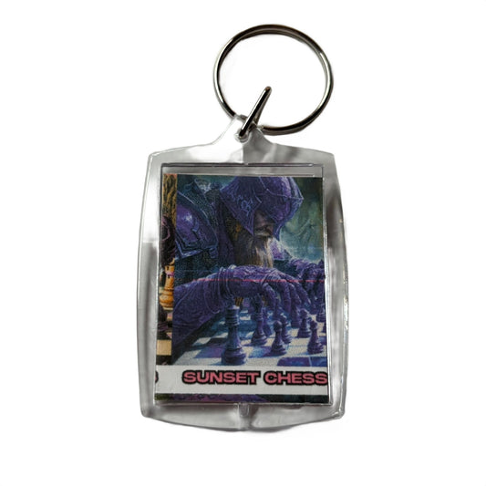 Purple Viking - Chess  Photo Keychain