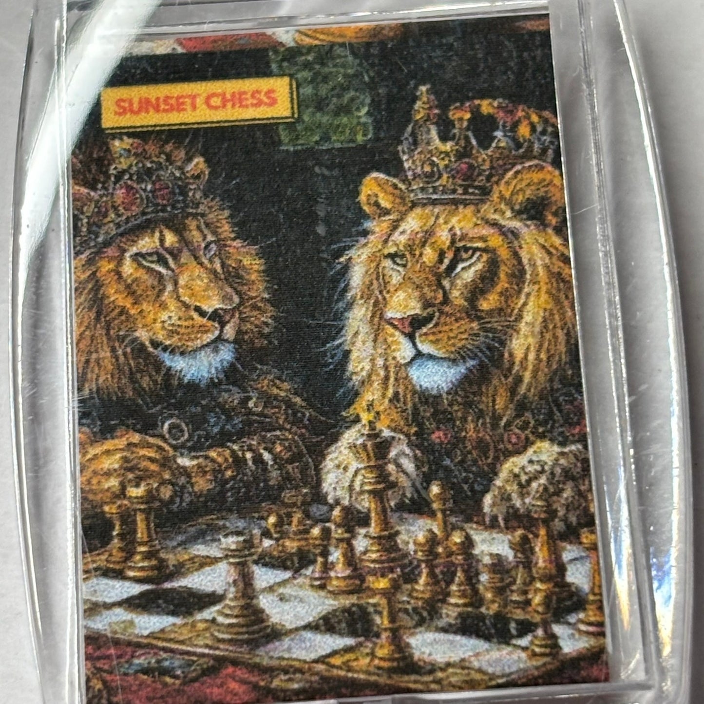 Lion Brothers - Chess  Photo Keychain