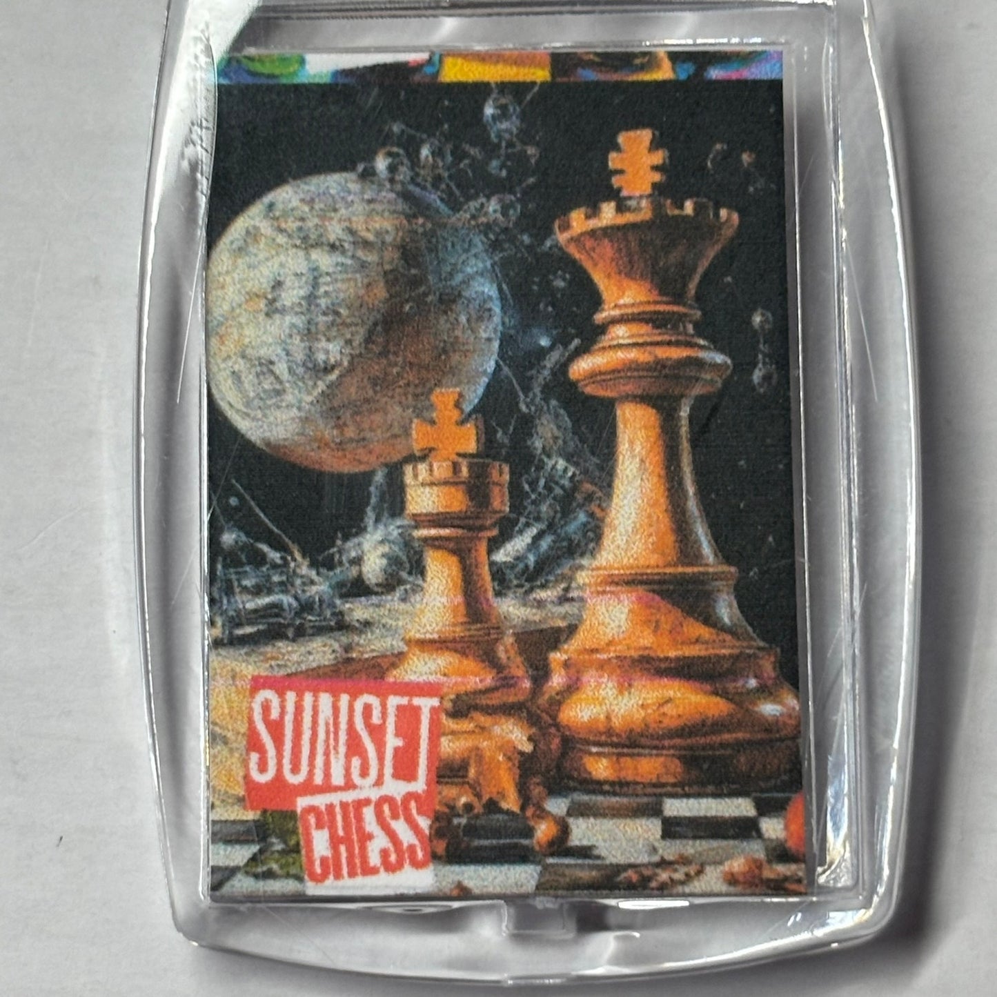 Space Planet - Chess  Photo Keychain